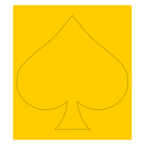 Ace of Spades Single Image Cerakote Stencil