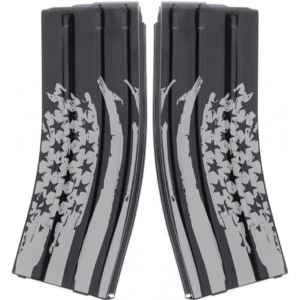 Engraved Duramag 30 Round 5.56/223 AR-15 Aluminum Magazine – Battleworn American Flag