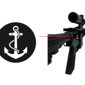 Engraved AR15 or AR 308 Forward Assist Cap – Navy Anchor