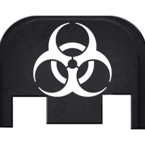 Engraved Slide Plate For Glocks – BIOHAZARD
