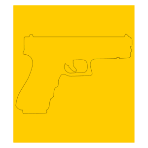 Glock (Pistol) Single Image Cerakote Stencil