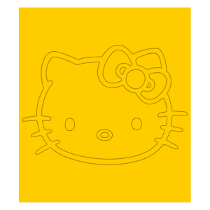 Hello Kitty Single Image Cerakote Stencil