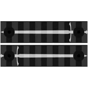 Engraved 2-Pack Keymod Mini Rails – Sword