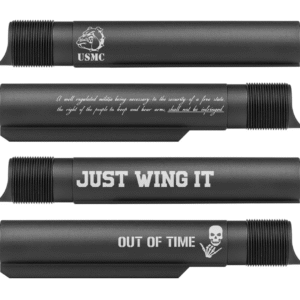 Engraved AR-15 Buffer Tube – Custom Engraving (Pistol or Carbine)
