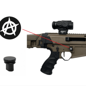 Engraved Oversized Magazine Button – Anarchy