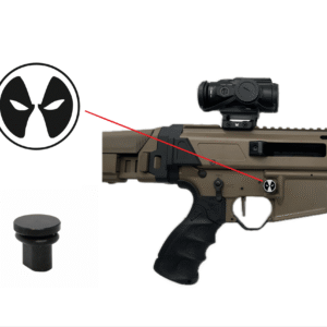 Engraved Oversized Magazine Button – Deadpool