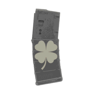 Engraved Magpul MOE PMAG 30 Round AR-15 Magazine – 4-LEAF CLOVER