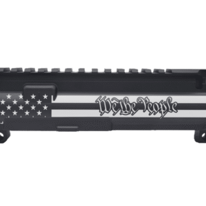 Engraved Stripped AR-15 Upper Receiver – American Flag (We the People)