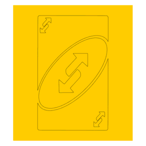 UNO Reverse Card Single Image Cerakote Stencil