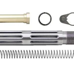 Polished AR-15 or AR-308 Skeletonized Pistol Buffer Tube Assembly