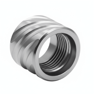 1/2×28 Spiral Fluted Pistol Length Aluminum Thread Protector – Stainless
