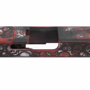 Skulls Deep Engraved & Cerakoted G17 RMR One-Off Slide 02/04