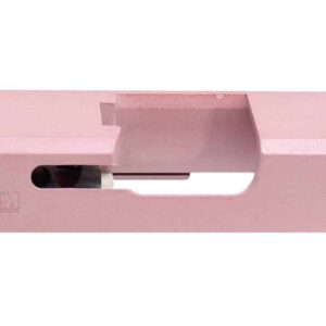 Deep Engraved Pink “Stonewash” Custom Cerakote Glock 19 Standard One-Off Slide