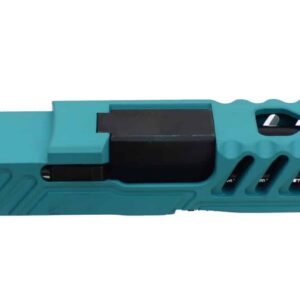 Assembled Aztec Teal Cerakote G19 RMR MKII One-Off Slide w/ Nitride Barrel