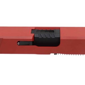 Assembled RED Cerakote G19 Standard One-Off Slide w/ Black Optimus Barrel