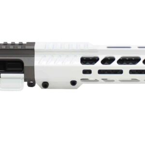 Tungsten & Stormtrooper White Cerakote AR-15 10.5″ 5.56 Assembled One-Off Upper