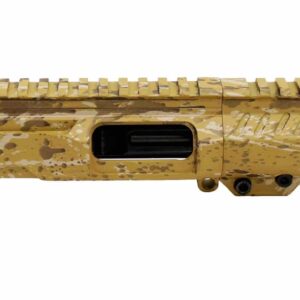Ral 8000 Splatter Cerakoted 3″ 9MM AR-15 One-Off Upper