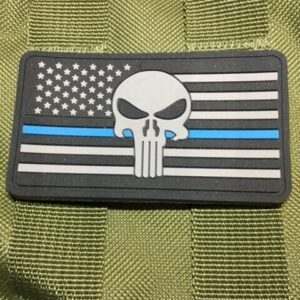Punisher Thin Blue Line Flag Patch