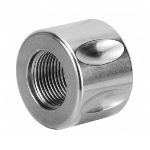 Stainless 9/16×24 Fluted Rifle Length Thread Protector