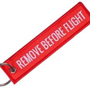 Remove Before Flight Keychain