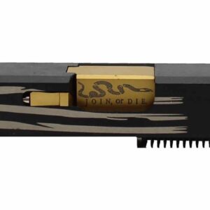Engraved Battleworn Flag Standard Slide w/ TiN Components for Glock Builds