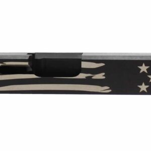 Engraved Battleworn American Flag Slide for Glock Builds