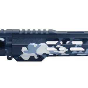 Navy Blue Camo Cerakote AR-15 Upper & 12″ MLOK Handguard Set